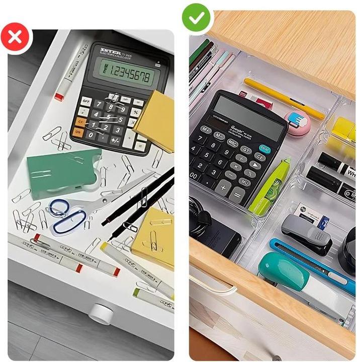 Actual product image Hermex Drawer organiser (24.5 x 16.5 x 5 cm, 16.5 x 16.5 x 5 cm, 16.5 x 8.5 x 5 cm, 8 x 8 x 5 cm, 24.5 x 8.5 x 5 cm)