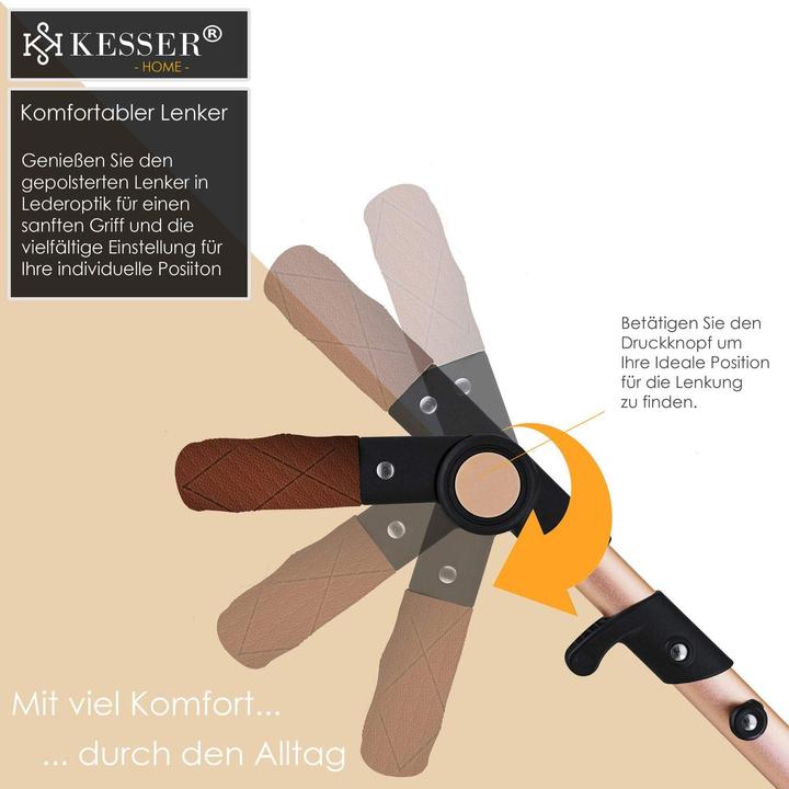 Produktbild Kesser Kombikinderwagen, Schwarz/Champagne