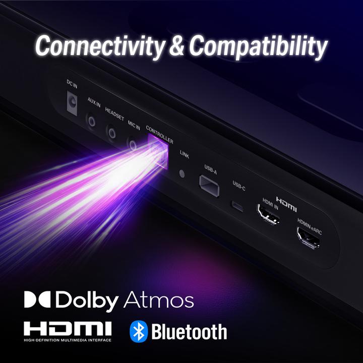 Produktbild OXS Thunder Pro Gaming Soundbar 5.1.2 Dolby Atmos Sound System (180 W, 5.1.2 Kanal)