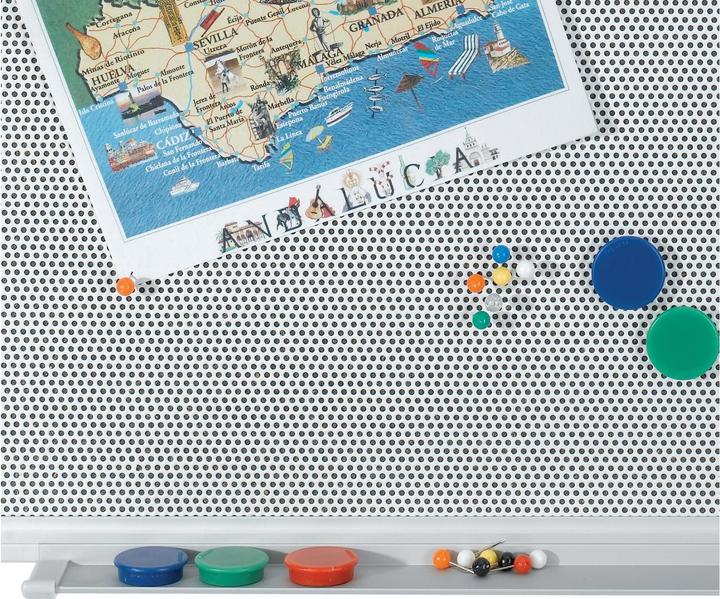 Actual product image Franken Pinboard Pin'n'Mag X-tra, textile, 3 board sizes, also magnetic (Blackboard, 60 x 45 cm)