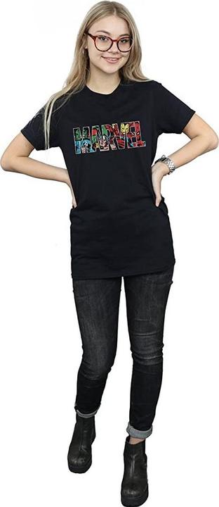 Immagine prodotto Maglietta Boyfriend con logo in cotone da donna/donna (S)