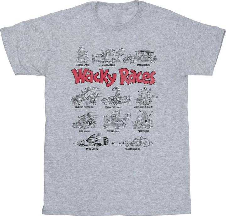 Actual product image Universal Textiles Mens Car Lineup T-Shirt (XXL)