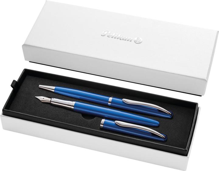 Actual product image Pelikan Jazz Noble Elegance Sapphire Bl fountain pen&ballpoint pen (Blue, 2 x)