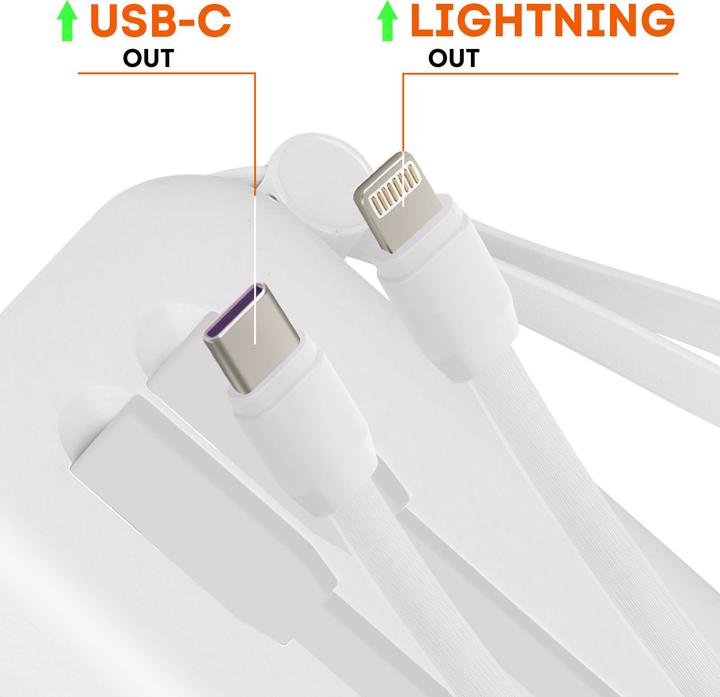 Actual product image LinQ 10,000mAh power bank + Lightning and USB-C cable (10000 mAh)