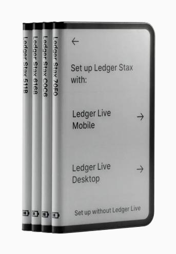 Actual product image Ledger Stax (Bitcoin, Ethereum Classic)
