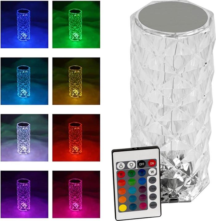 Actual product image Cepewa LED Table Lamp Crystal