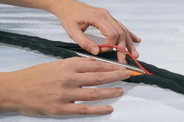 Actual product image HellermannTyton Hellermann Tyton 170-01010 Cable Insulation Braided Sleeving Black 1 piece(s) (Cable conduit, 1500 cm)