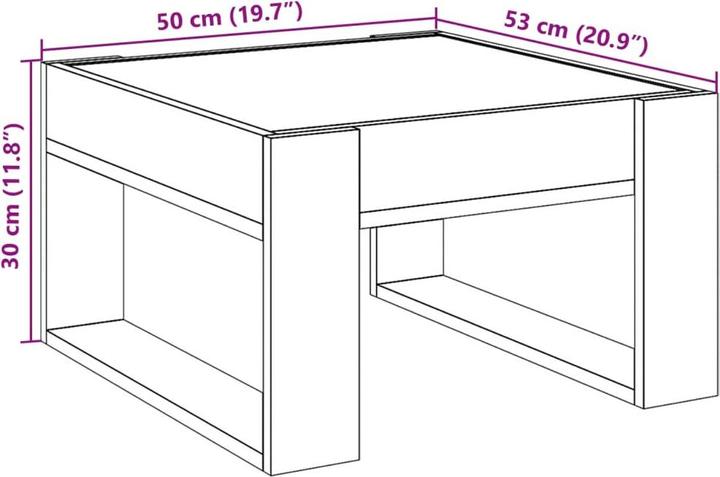 Actual product image VidaXL Livanga (70 x 53 x 30 cm)