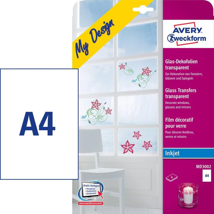 Immagine prodotto Avery Pellicola decorativa per vetro (210 x 297 mm)
