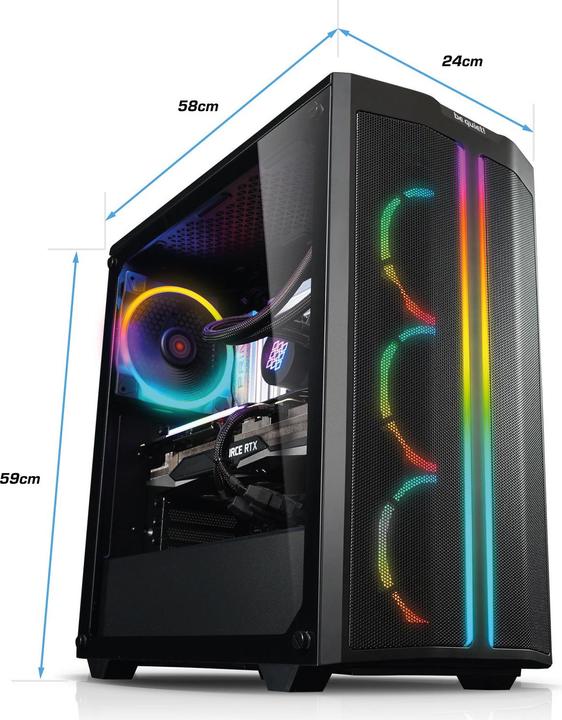 Produktbild Kiebel Impact IX (AMD Ryzen 7 9800X3D, 64 GB, 2000 GB, GeForce RTX 5080)
