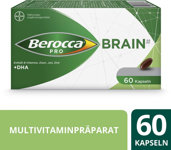 Actual product image Berocca PRO Pro Brain Caps 60 Caps (60 Piece, Capsules, 117 g)