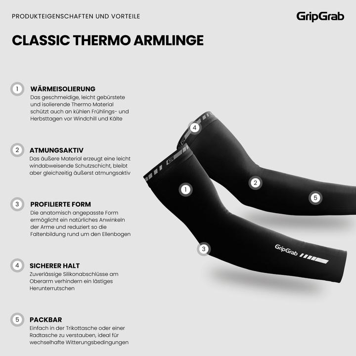 Produktbild GripGrab Classic Arm Warmers (M)