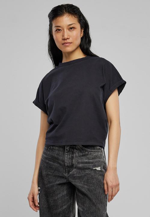 Actual product image Urban Classics Ladies Short Pigment Dye Cut On Sleeve Tee (S)