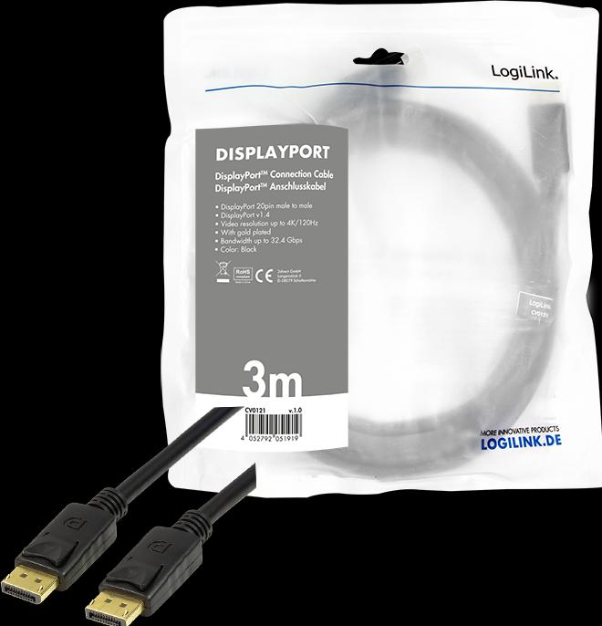 Immagine prodotto LogiLink DisplayPort — DisplayPort (3 m, DisplayPort)