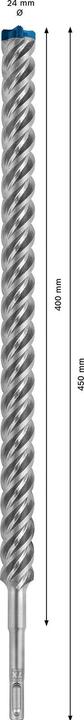 Actual product image Bosch Professional Zubehör EXPERT SDS plus-7X hammer drill, 24 x 400 x 450 mm (24 millimetres)