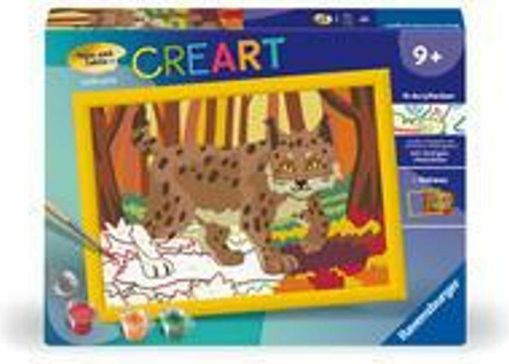 Actual product image Ravensburger CreArt - Painting by numbers 23958 - Lynx in the autumn forest - Children aged 9 and over