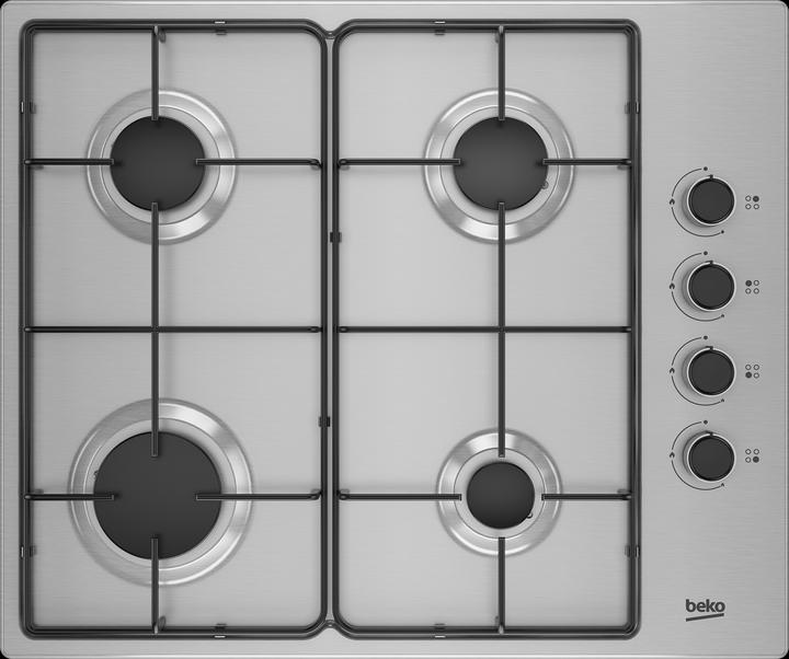 Produktbild Beko HIBG64120SX Kochfeld Edelstahl Integriert Gaskochfeld 4 Zone(n)
