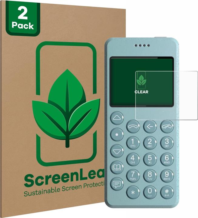 Actual product image ScreenLeaf Protective film sustainable screen protector screen protector film clear transparent (2 Piece, Point MP02)