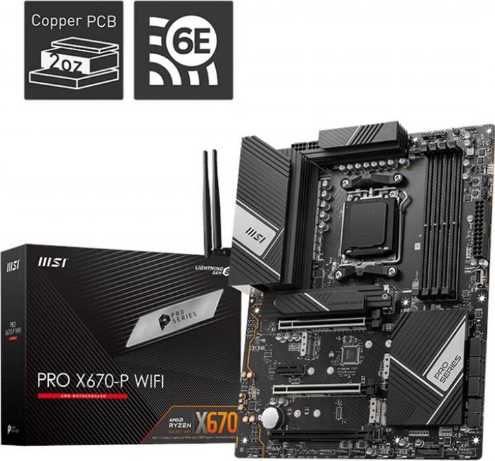 MSI PRO X670-P WIFI (AM5, AMD X670, ATX)