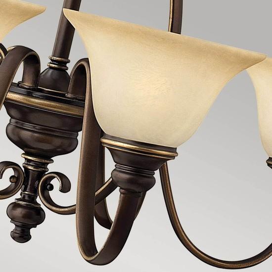 Immagine prodotto Elstead Lighting Lampadario Cello E27 a 6 luci in bronzo antico (80.60 cm)