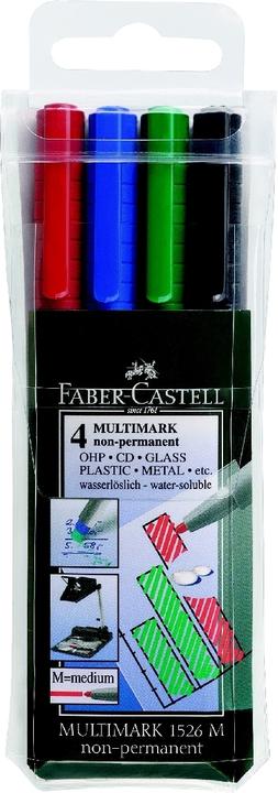 Produktbild Faber-Castell Overheadstift Multimark Non-Permanent (Mehrfarbig, 1 mm, 4 x)