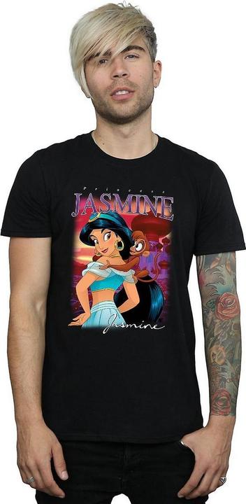 Image du produit Aladdin Mens Jasmine Montage Cotton T-shirt (S)