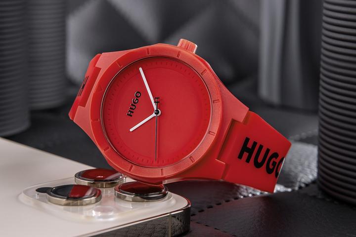 Produktbild Hugo Boss Hugo Lit For Him Rote Herrenuhr 1530346 + BOX