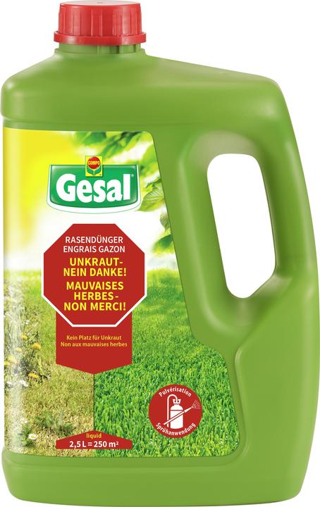 Immagine prodotto Gesal Fertilizzante per prati Malerbe - No grazie!, 2.5 l (3.35 kg, 2.50 l)