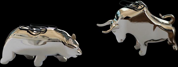 Actual product image Philippi Bull & Bear paper clip holder, 2 pcs. (2 x)