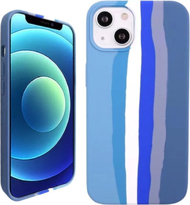Produktbild RPD iPhone 11 - Silicone Case Blue Rainbow - Regenbogen-Muster, blau (Apple iPhone 11)
