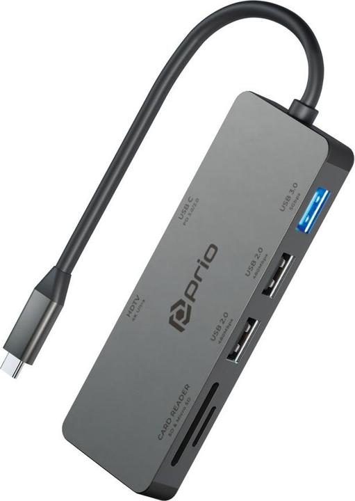 prio 7in1 Multiport USB C Adapter (USB, USB)
