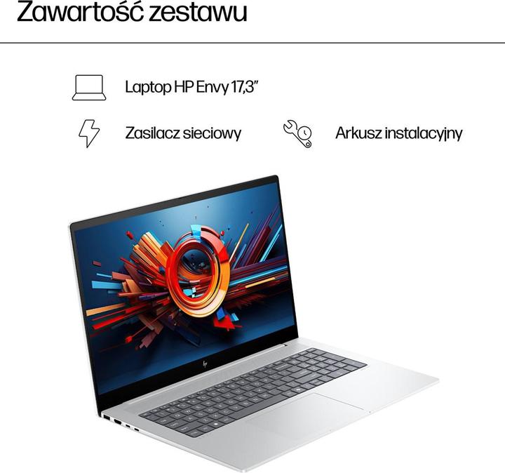 Immagine prodotto HP Envy 17T-DA000 Ultra 7-155H 17.3 FHD Touch 16GB SSD512 BT Win11 Glacier Silver (REPACK) 2Y