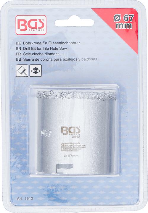Image du produit BGS Scie cloche diamant Ø 67 mm (67 millimètres)