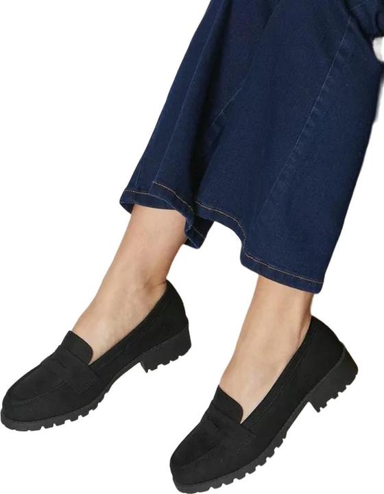 Actual product image Dorothy Perkins Womens/Ladies Leoni Wide Penny Loafers (39)
