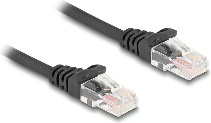 Produktbild Delock RJ45 Spiralkabel Stecker zu Stecker Cat.5e 3 m schwar (UTP, CAT5e, 3.30 m)