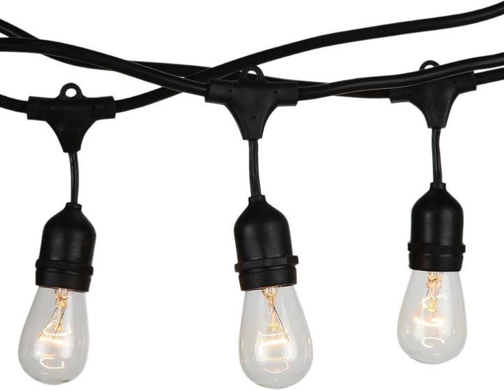 Actual product image V-TAC LED chain VT-713 15x E27 Black IP65 3673 (E27, IP54)