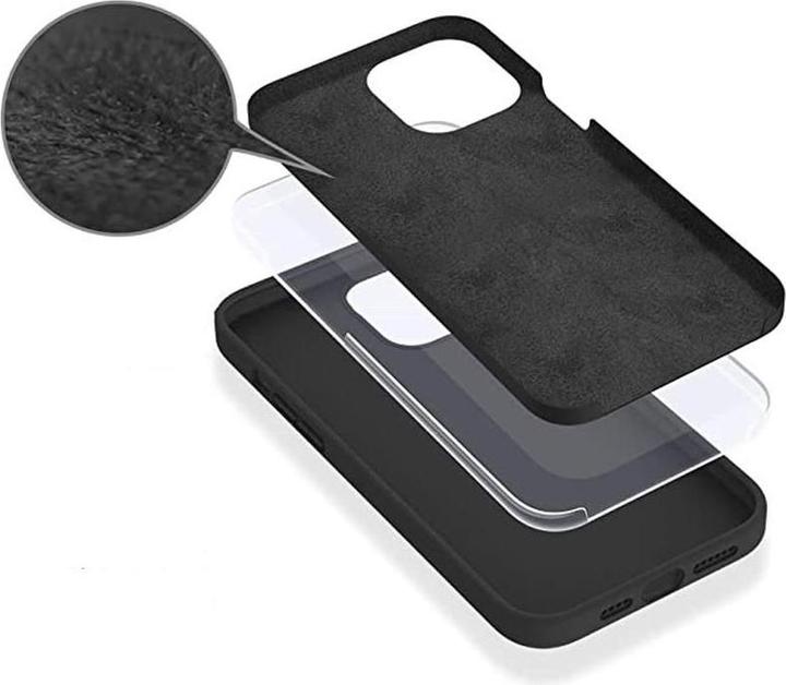 Actual product image eSTUFF iPhone 14 Silicone case Black (Apple iPhone 14)