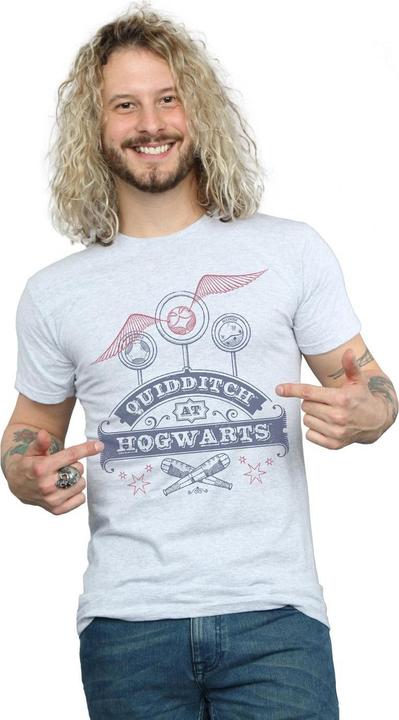 Actual product image Mens Quidditch At Hogwarts T-Shirt (L)