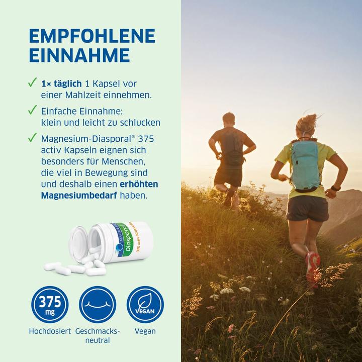Image du produit magnesium diasporal 375 actifs (50 pièce(s), Capsules, 66 g)