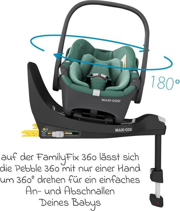 Actual product image Maxi-Cosi Babyschalen 3in1 Babyschale & Reboarder-Set FamilyFix (Baby car seat, ECE R129/i-Size Standard)
