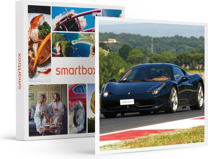 Actual product image Smartbox Adrenalin on the track of the Vairano Circuit: 2 laps at the wheel of a Ferrari F458 Italia (1 pers.)