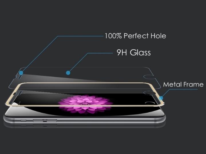 Produktbild G-Case iPhone 8 Plus 3D Screen Protector Aluminium Frame (1 Stück, Apple iPhone 8 Plus)
