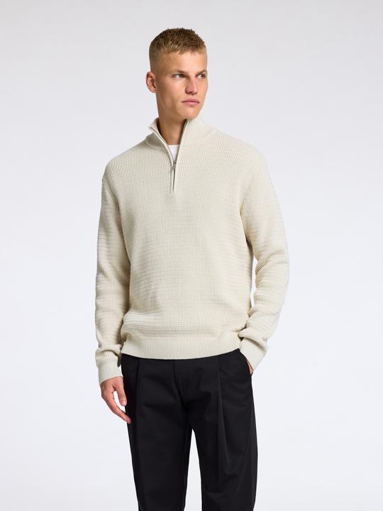 Actual product image Selected Homme Textured half-zip jumper (L)