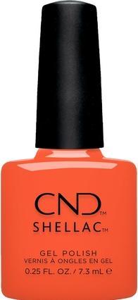Actual product image CND Shellac Ig-Night-Ed Semi-Transparent for Jelly Effect No. 471 Orange UV Nail Polish - Gleam & Gl (Orange, Gel-Effect Nail Polish)