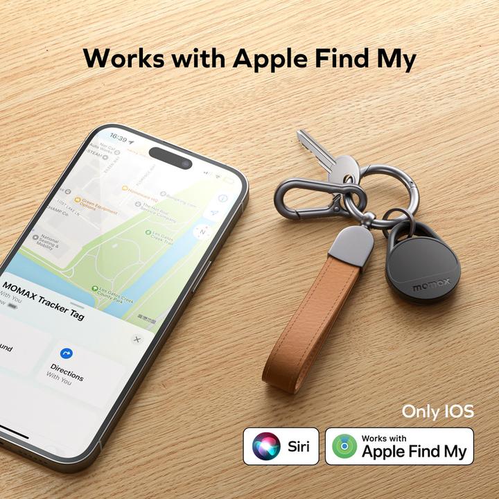 Produktbild Momax Pinpop Schlüsselfinder - Schwarz (iOS)