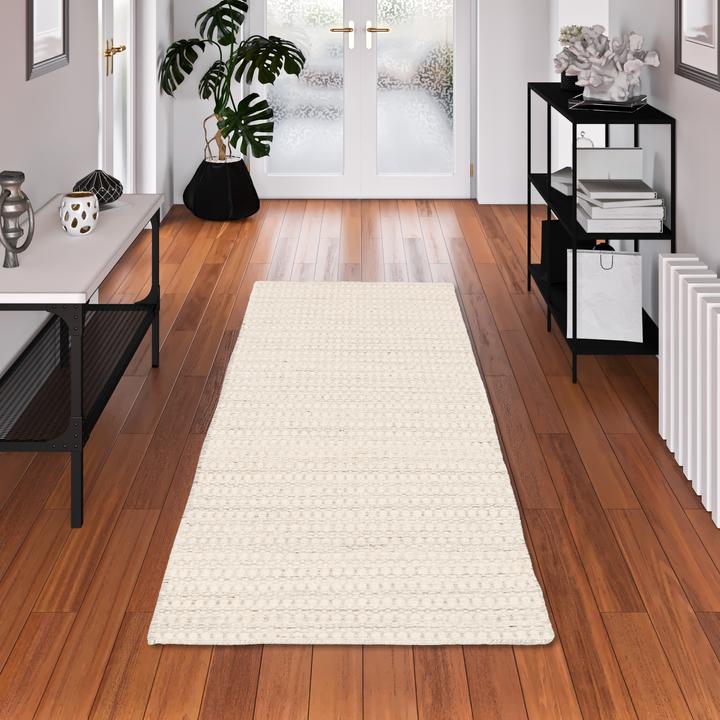 Actual product image Pergamon Nature Carpet Runner Wool Skandi Mottled (70 x 130 cm)