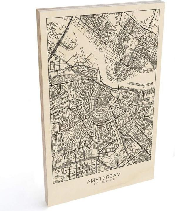 Produktbild Trenddeko Stadtplan Amsterdam (40 x 60 cm)