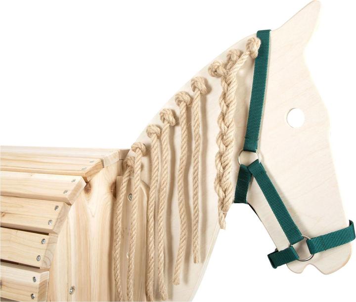 Actual product image small foot Wooden horse
