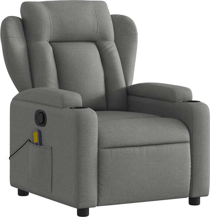 Image du produit VidaXL Fauteuil de massage gris foncé Tissu,Couleur : gris foncé,Matériaux