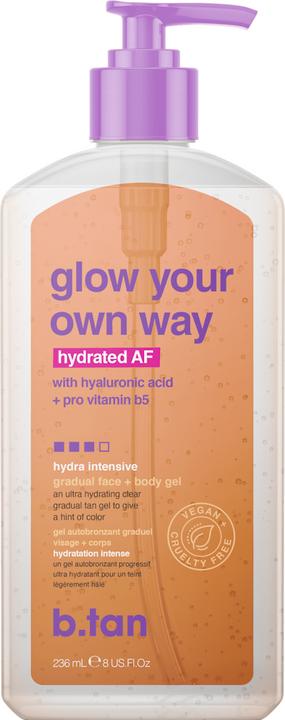 B.Tan Glow Your Own Way Hydrated AF 236 ml (Self tanning gel, 236 ml)